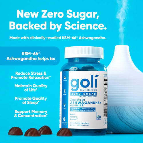Zero Sugar Trio: Pre/Post Probiotic & Ashwagandha Gummies