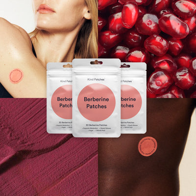 3 Packs of Kind Patches Berberine Patches, Support Metabolism, Steady Release, Support Metabolism, Plant-based Ingredients, Absorbs through the Skin,Vegan, 3 Months Supply