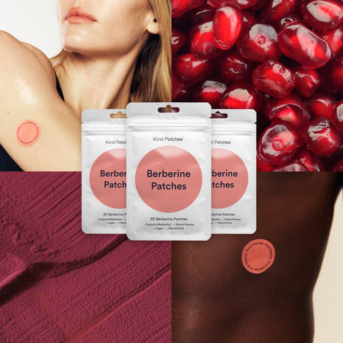 3 Packs of Kind Patches Berberine Patches, Support Metabolism, Steady Release, Support Metabolism, Plant-based Ingredients, Absorbs through the Skin,Vegan, 3 Months Supply