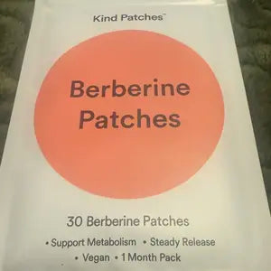 3 Packs of Kind Patches Berberine Patches, Support Metabolism, Steady Release, Support Metabolism, Plant-based Ingredients, Absorbs through the Skin,Vegan, 3 Months Supply
