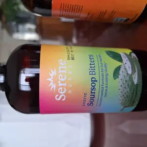 Serene Herbs Soursop & Black Seed Bitters Bundle | Organic Herbal Detox for Digestive Health Gut Healthy Booster Immune Support & Energy | Non-GMO, Vegan (32 fl oz, 16 fl oz Each) — image 9